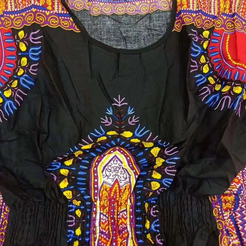 100% algodão veste feminina de painel ikiage vestido africano estampa tradicional roupas africanas