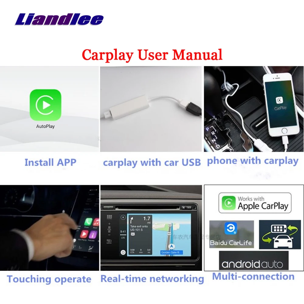 

Android Car Stereos Real-Time For Apple iOS USB CarPlay Auto GPS Navi Navigation System