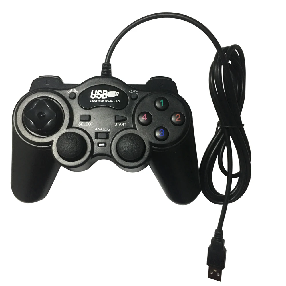 

Wired USB 2.0 Black Joystick Gamepad Game Controller For PC Laptop Computer For Win7/8/10 XP/For Vista