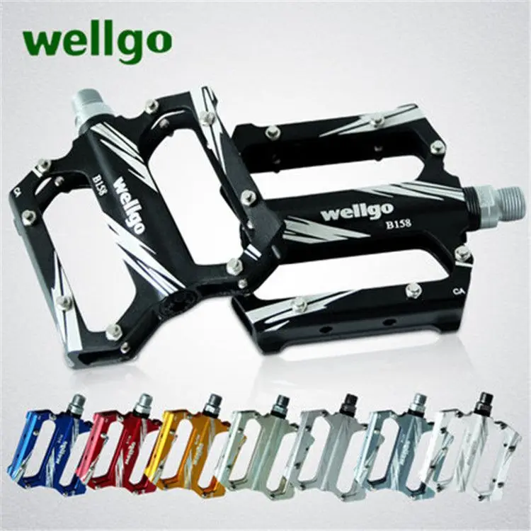 WELLGO B158 pedal road bicycle Mountain bike pedal  Aluminum Anti-skid pedal