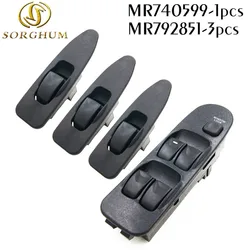 Nueva MR740599 MR792851 frente izquierda derecha eléctrica para MITSUBISHI interruptor de ventana para MITSUBISHI CARISMA 1995-2006 MR 740 599