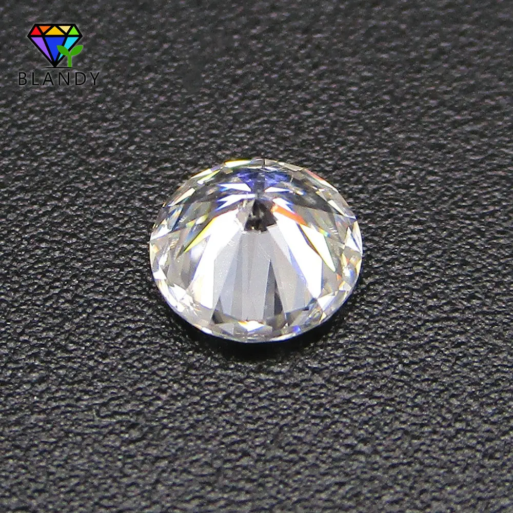 Wholesale Price 1ct 6.5mm D Color White Moissanite 5mm Round Cut VVS1 Loose Synthetic Stone For Jewelry Making