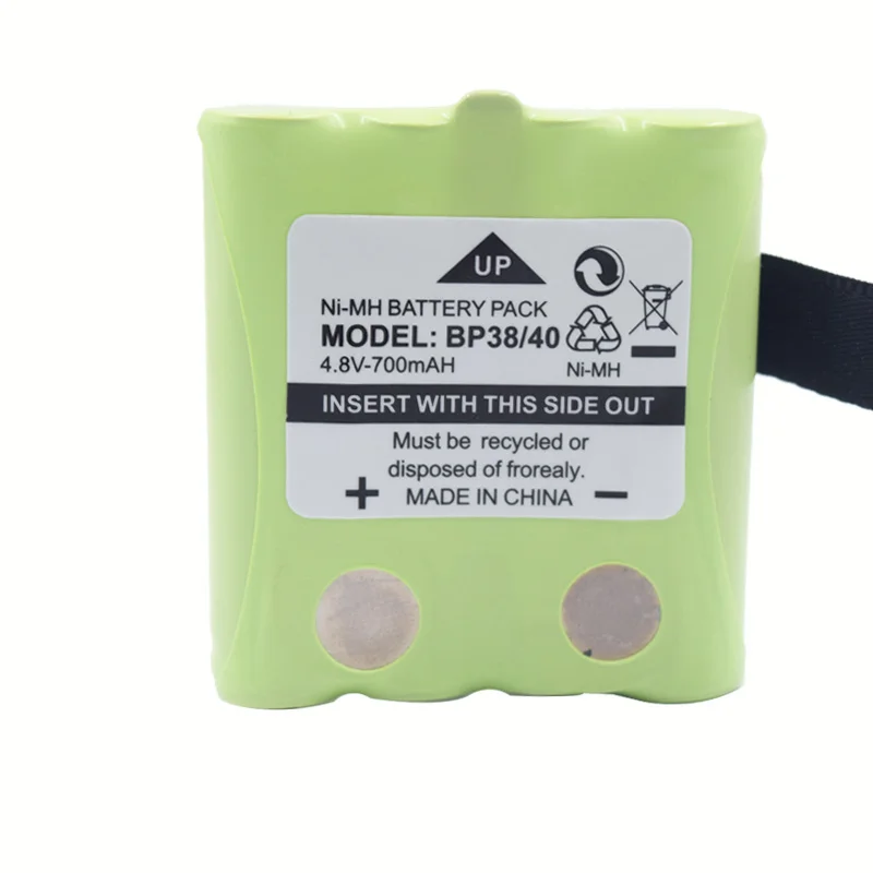 PALO-batería recargable NI-MH de 4,8 V, 700MAH, para Uniden BP-38, BP-40, BT-1013, GMR, FRS, paquete de batería de Radio de 2 vías