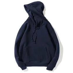 MFERLIER Spring Autumn Men Hoodies 4XL 5XL Large Size Casual Sweatshirts men Plus size 4 color