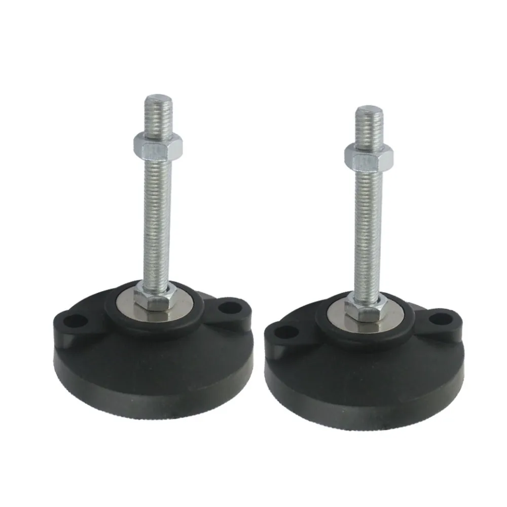 

2pcs M20x120mm Adjustable Foot Cups Reinforced Nylon Base 100mm Diameter Articulated Feet M20 Thread Leveling Foot