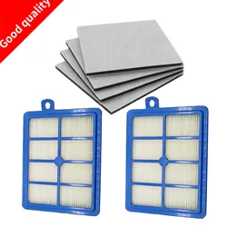 Filtro Hepa para aspirador Philips, HE12, H13, Motor, Algodão, FC8767, FC8760, FC8764, AEG, Z5915, 2 peças