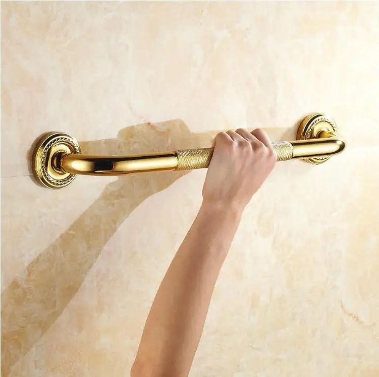 50cm gold brass Bathroom Tub Shower Safety Bar Grab Bar  anti-slip Grip Hand grip Bathroom Handrail Chuveiro Ducha Hidromassagem