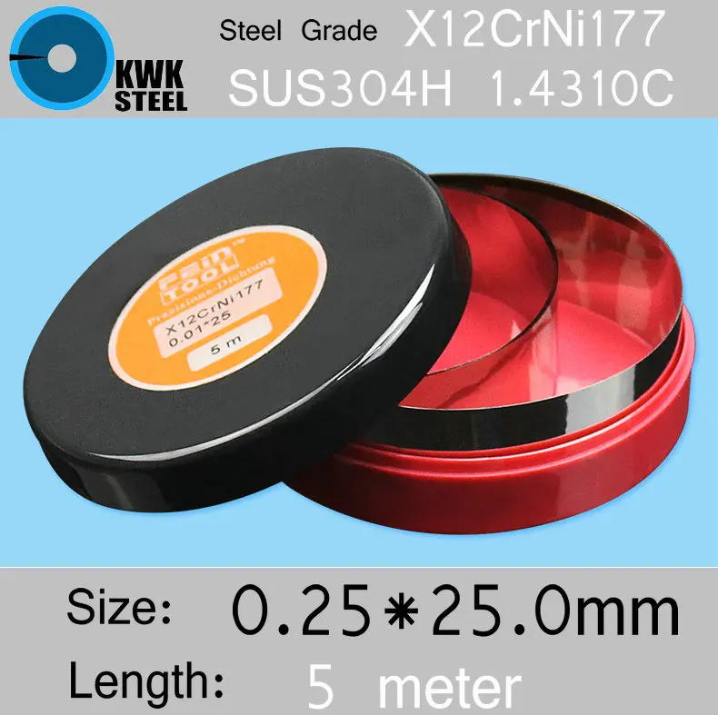 Stainless Steel Strip 0.25*25*5000mm dalam Coil untuk Mesin Cuci Cetakan Jarak Presisi Tinggi Bagian Silikon Melingkar baja Lembaran