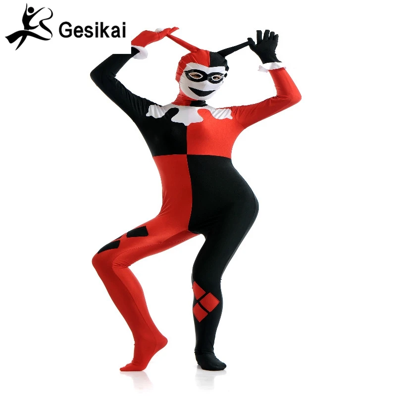 Women's Mix Color Zentai Full body Back Zipper Dancewears collant Suit women's Fancy Full body Cosplay costumi di Halloween