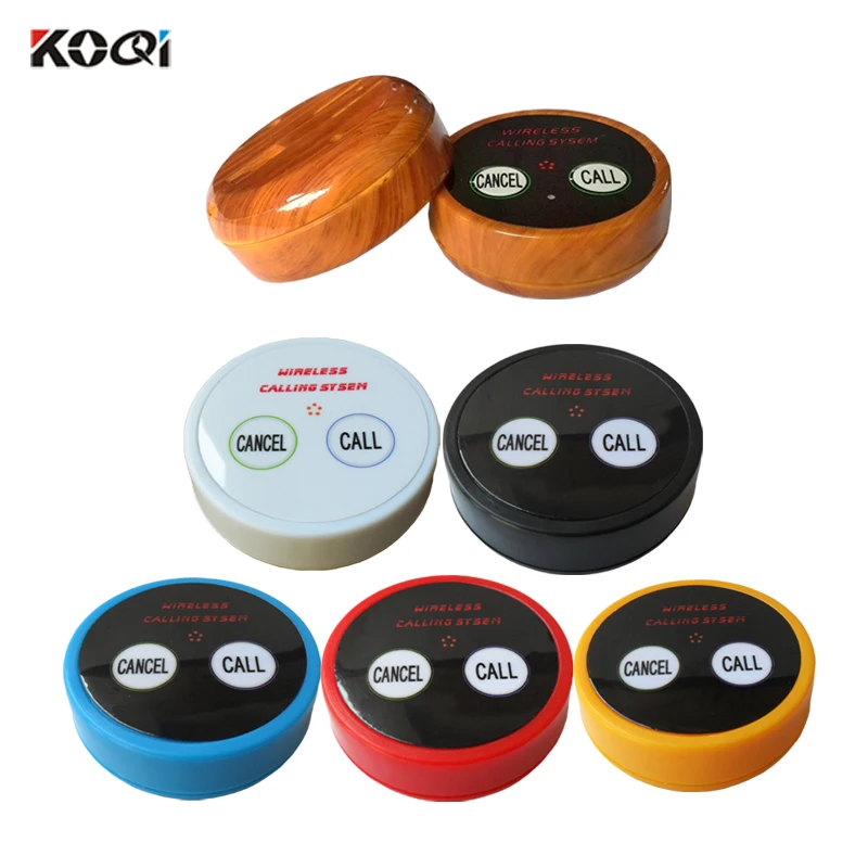 

15pcs Best Price Table Service Call Button Wireless Calling Bell Waiter Push Button Guest Beeper for Fast Food Restaurant K-D2