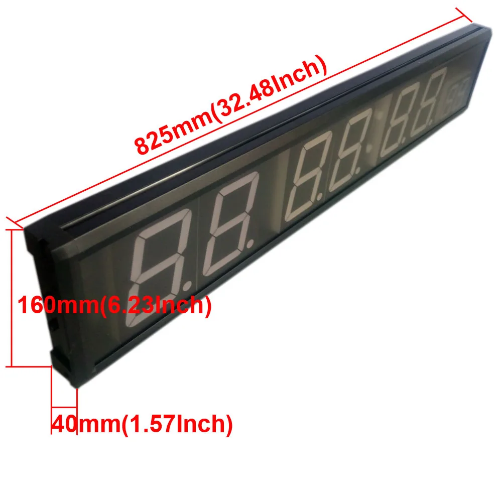 Freight free 4\'\' 8Digits LED Countdown Clock Workout Timer For Garage Home Gym Crossfit Training EMOM Tabata Fitness Timer