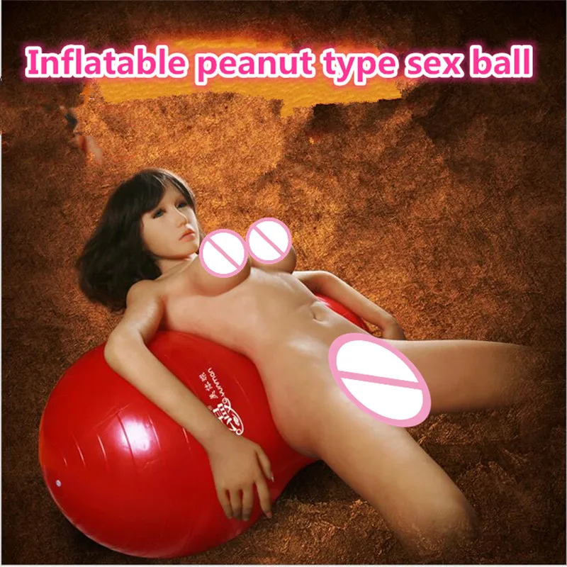 Large Size Peanut Type Inflatable Sex Ball Adult Game Couples Flirting Weightless Sofa Adult Sex Furniture