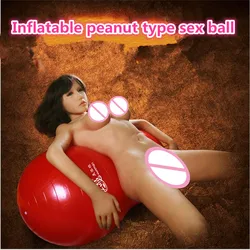 Large Size Peanut Type Inflatable Sex Ball Adult Game Couples Flirting Weightless Sofa Adult Sex Furniture