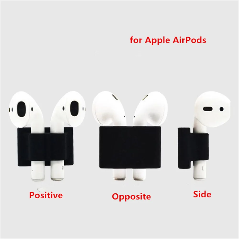 For Apple AirPods Earphone Accessories Anti-Lost Wireless Earphone Silicone Holder Stand Clip For Apple Watch Strap