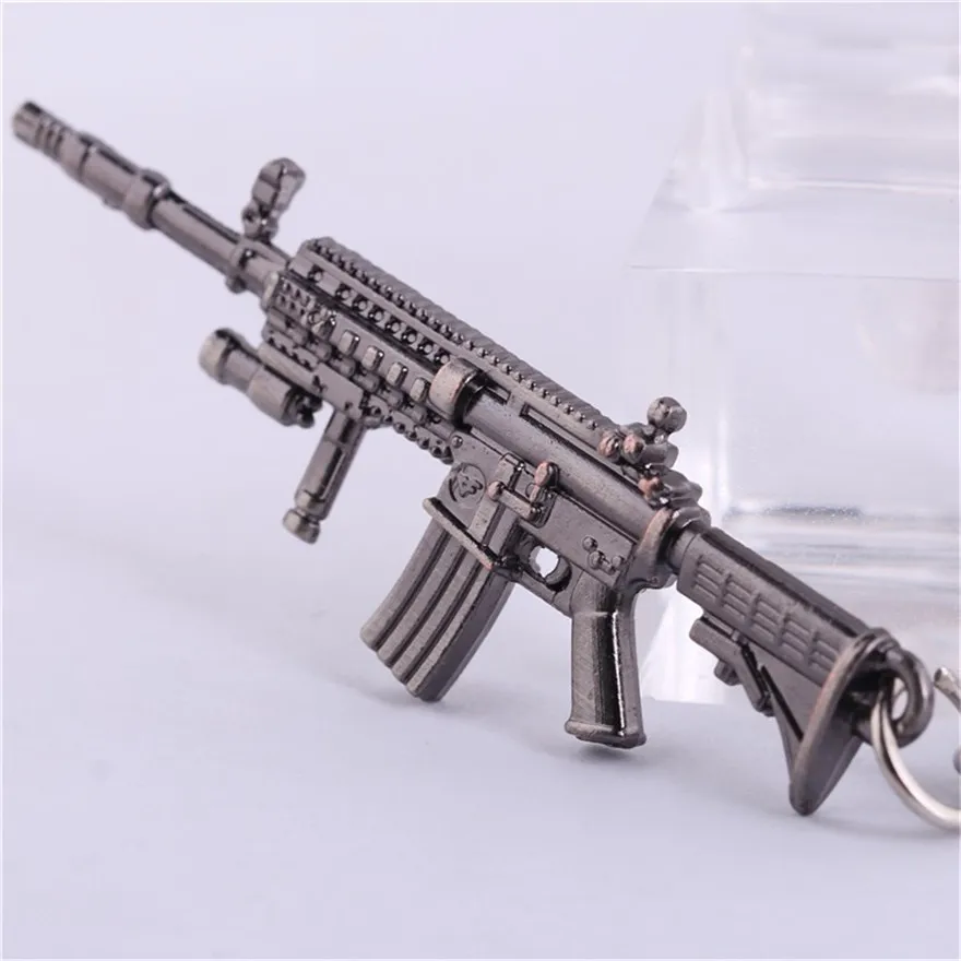 Novelty New CS GO AK47 Guns Keychain Men Trinket Sniper M4A1 Key Chain Bag Charm Keyring Male Jewelry Souvenirs Gift