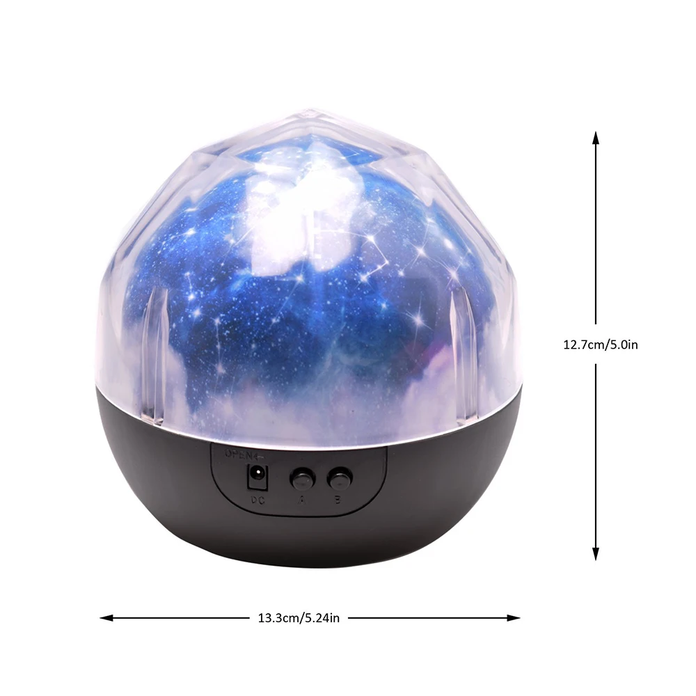 Imagem -02 - Star Night Light Projector Lamp Céu Magia Lua Planeta Cosmos Universo Luminaria Bebê Berçário Presente de Aniversário