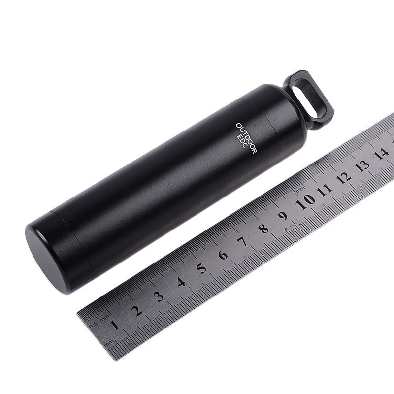 Outdoor Airtight Waterproof Pill Fob Match Case Battery Capsule Holder Cigarette Dry Box Medicine Storage Container Seal Bottle