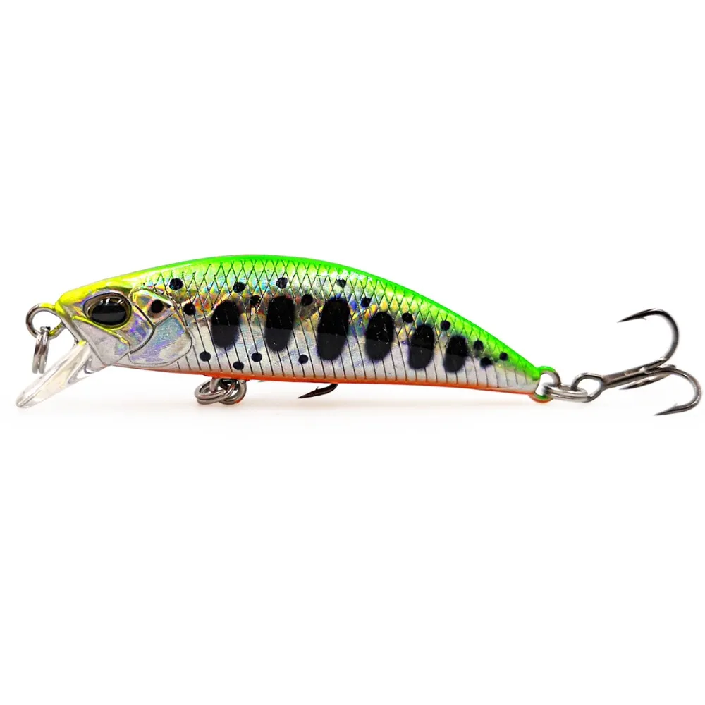 Micro señuelo de pesca de trucha, 50mm, 5g, DW63, cebo Minnow que se hunde, Trulinoya, Mini Wobbler Artificial, hundimiento, sábalo para lubina, trucha, pescado