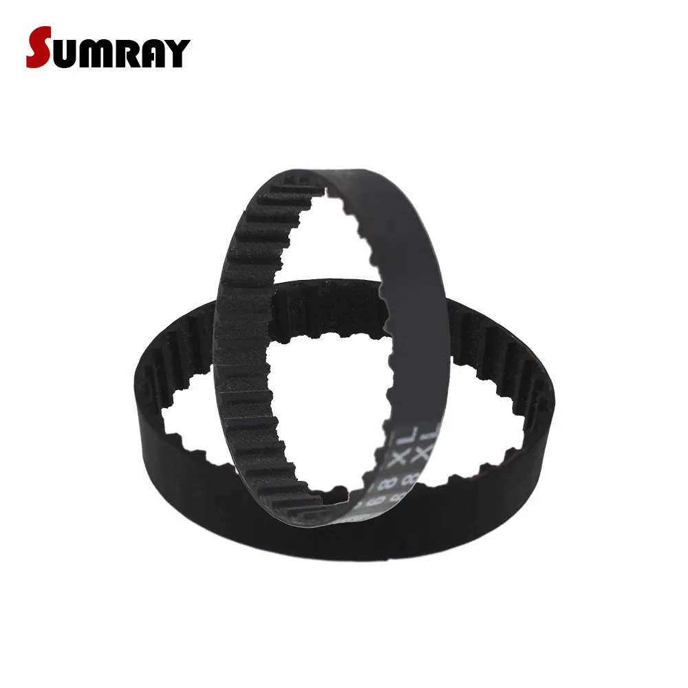 SUMRAY XL Timing Belt 60/64/68/70/72/74/76/78 XL Rubber Belts Transmission 10mm Width Tooth Belt for XL Timing Pulleys