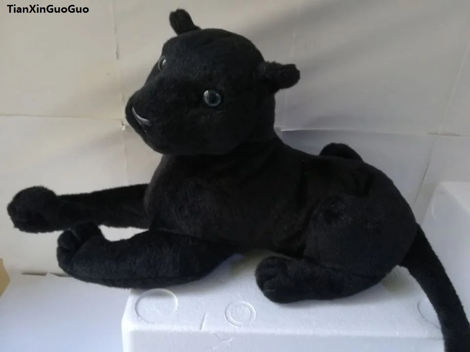 creative toy black panther about 45cm plush toy soft doll Christmas gift h2919