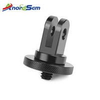 Anordsem Aluminum Accessories 1/4 Screw Tripod Adapter Mount for GoPro Hero12 10 9 8 7 6 5 4 Session for Xiaomi Yi 4K Sjcam Eken