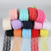 Fashion 10 yards/lot Wide Two Side Handcraft Embroidered Net Lace Trim Ribbon Wedding/Birthday/Christmas/Bow Decorations Supply