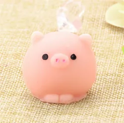 Pig Ball Squishy Slow Rising Mini  Kawaii Mochi Bunny Squeeze Stretchy Cute Pendant Bread Cake Kids Toy Gift Home Decor