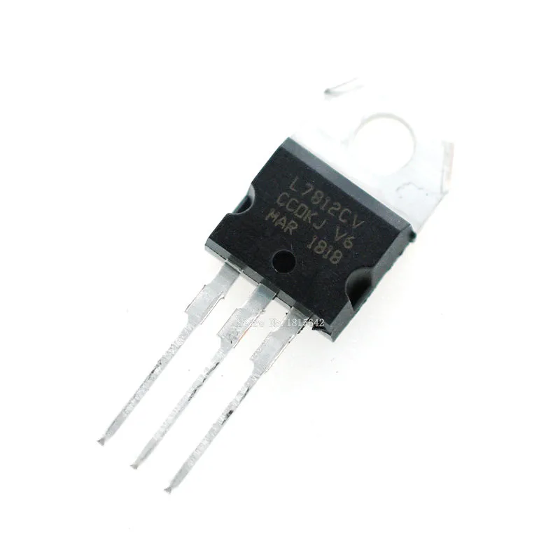 5PCS New L7812CV L7812 7812 Triode Transistor TO-220 12V 1.5A voltage regulator