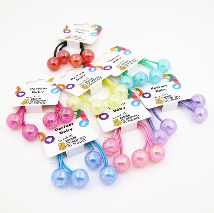 

Hot Sale Cute Baby Girls Candy Colors Rubber Bands Children Scrunchies Kids Hair Ropes Hairband Hair Accessories Q18