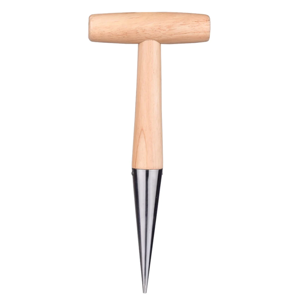 Desbrozadora de jardín de acero inoxidable, herramienta de mano para siembra y deshierbe, pala para jardinería con mango ergonómico