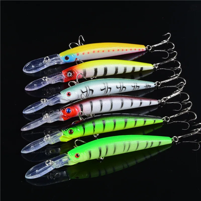 Hot 30pcs/Lot High Quality Fishing lure Mixed 4 Models or 30 Color Minnow lure Fishing Tackle VIB Lures Mix Fishing Bait