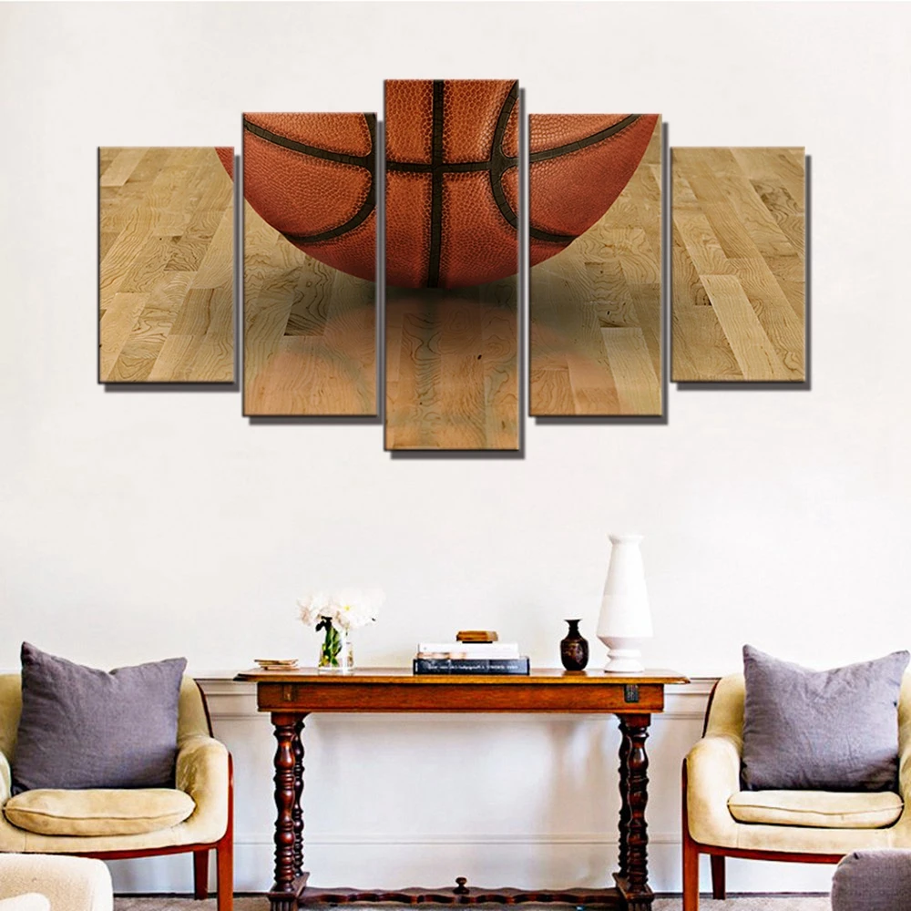 

5 Pieces Sport Basketball Poster Art Print Picture for Kids Bedroom Wall Decor Canvas Painting Home Decorations Wall Art Gift