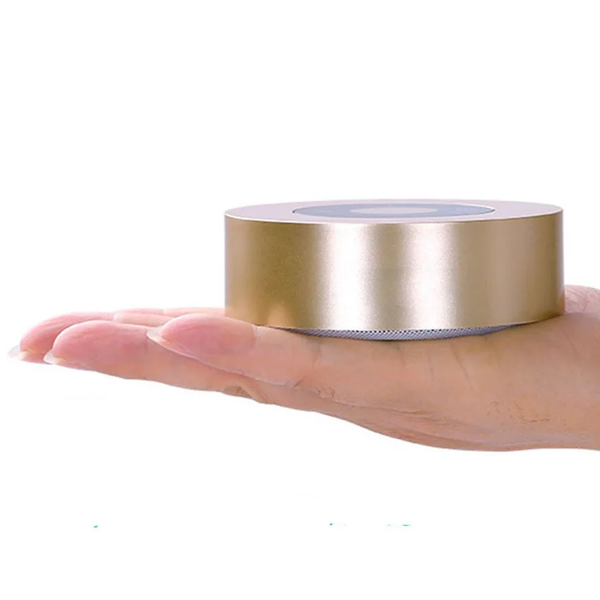 Aimitek A8 Mini Wireless Bluetooth Speaker Portable Touch Screen Stereo Subwoofer MP3 Player with Microphone TF Card Slot AUX-in