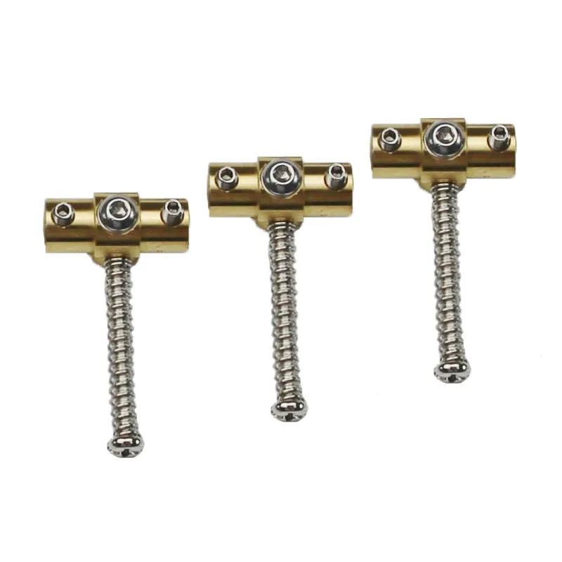 One Set of 3 SW3 Gotoh Wilkinson Brass S SWIVEL Guitar Bridge Saddles for TL