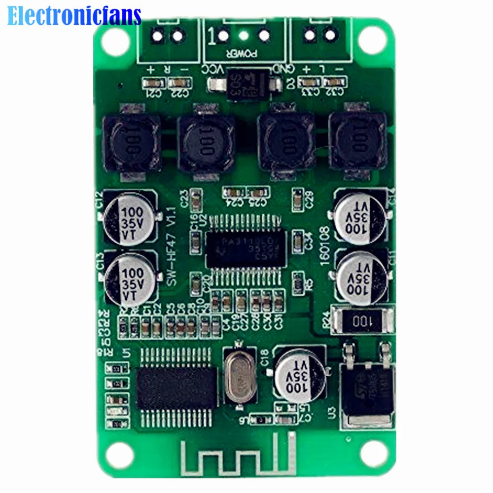 TPA3110 2X15W 15W+15W Wireless Bluetooth Audio Power Amplifier Board Dual Channel Amp Module for 4/6/8/10 Ohm Speaker DC 10-25V