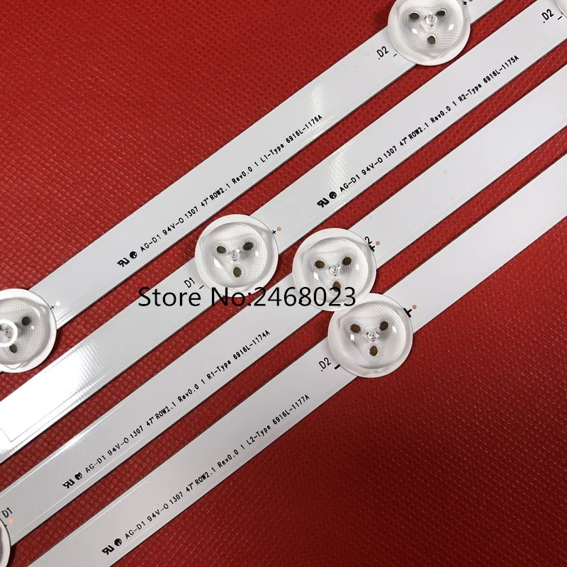 LED Backlight strip for 47LA620V 47LA6208 47LA6200 47LN5400 47WL30MS 6916L-1174A 1175A 1176A 1177A 1527A 1528A 1547A 1529A