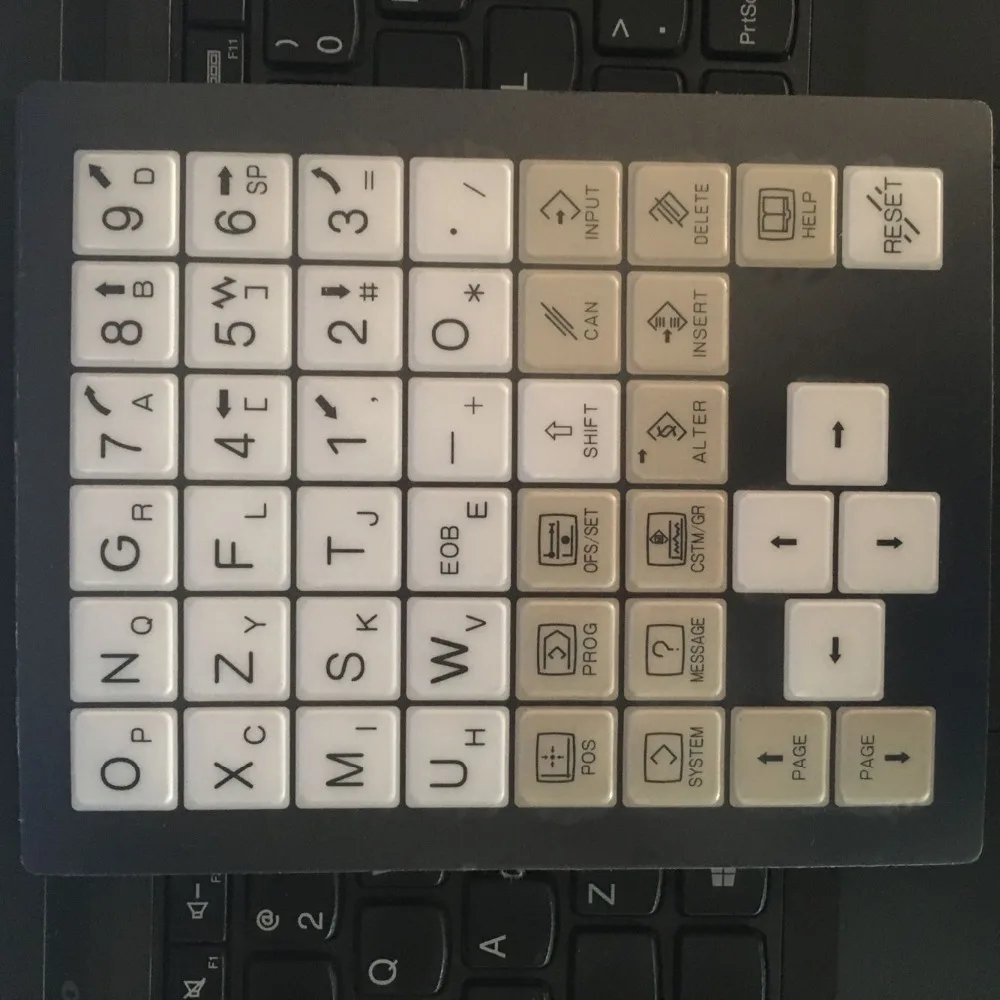 Membrane Keysheet FANUC A98L-0005-0298#T A98L-0005-0298#M Keypad Keyboard for AO2B-0309-H124/T Milling Machine and Lathe Machine
