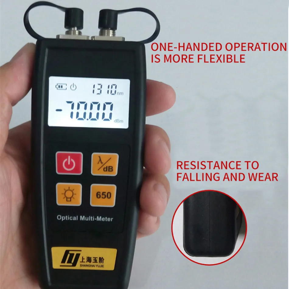 YJ-550A Mini Optical Work Red Light Machine Optical Power Meter + 30 km Red Pen