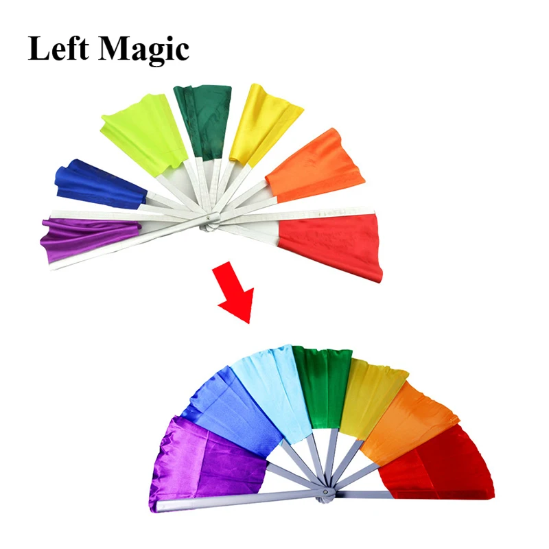 Multicolor Broken Fan Recovery & Restore Breakaway Fan Magic Props Close Up Stage Magic Tricks Kid Funny Toys