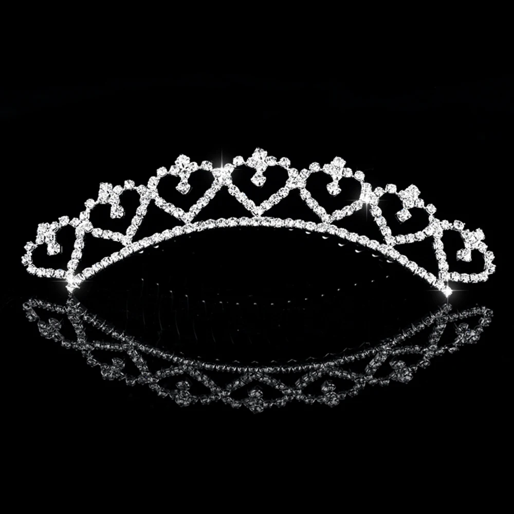 Fashion Crystal Hair Combs Rhinestone Bridal Tiaras And Crowns Wedding Hair Jewelry Lover Prom Wedding Party Hair Accessories