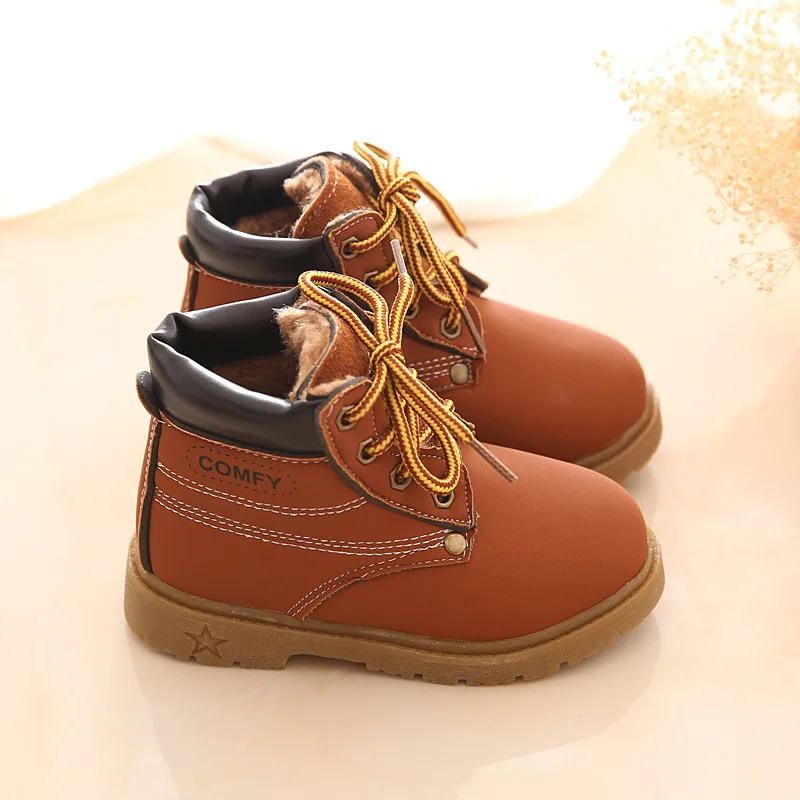 New Fashion Winter Baby Boots Boys And Girls Calzado Botas Ninas 2022 Infant Girl Winter Leather Boots Baby Warm Snow Boots