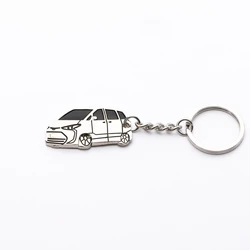 JY New 3D Design Zinc-Aluminum Alloy Keychain Key Ring Keyring Car Styling Accessories  For Toyota Estima