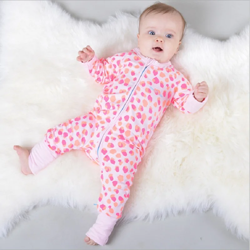 Sika Deer Baby Girls Romper Newborn Sleepwear 100% Cotton Infant Jumpsuit Baby Pajamas Overall Bebe Roupas 0-24Month Clothing