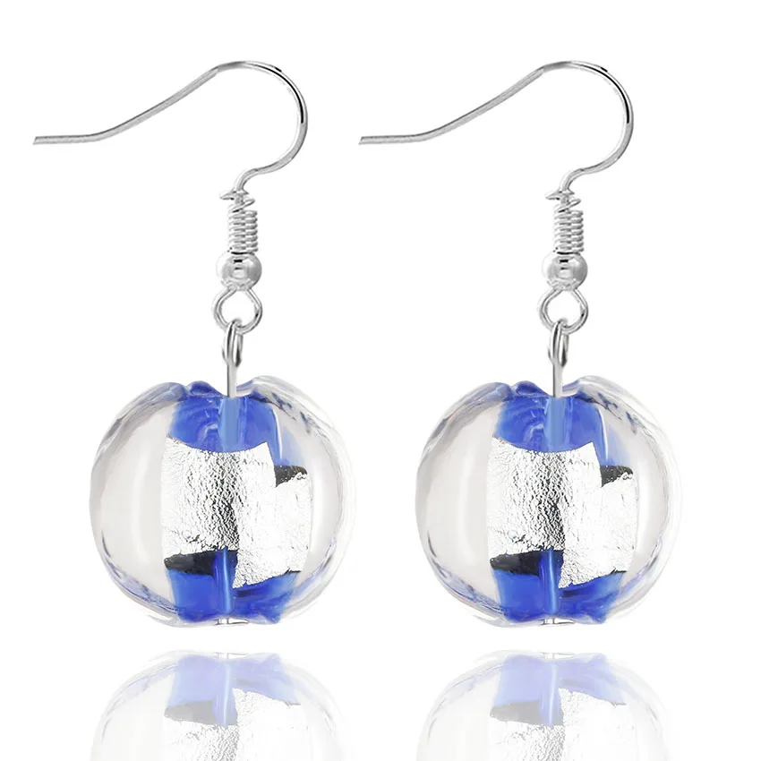 Qianbei promot Handmade Women\'s Cute Romantic Elegant Classic Dangle Murano Glass Earrings HOT