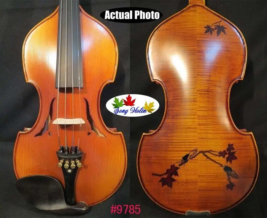 

Baroque style SONG Brand Master inlay maple leaf/ two cicad 4/4 violin #9785