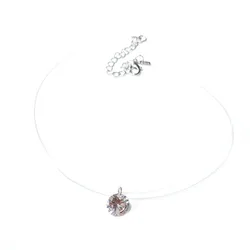 Crystal Transparent Fishing Line Necklaces Chocker Necklace Invisible Chain Choker Necklace Pendant On Line Neck Wedding Women
