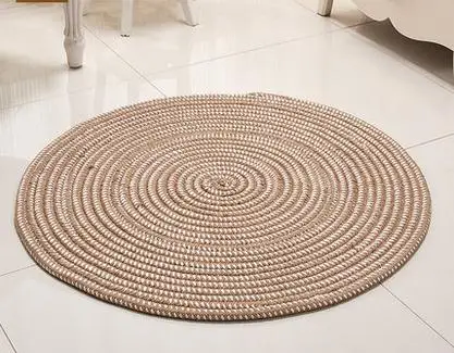 

PAYSOTA-Circular Woven Carpet, Woven Carpet, Computer Cushion, Living Room, Bedroom, Environmental Protection Rug