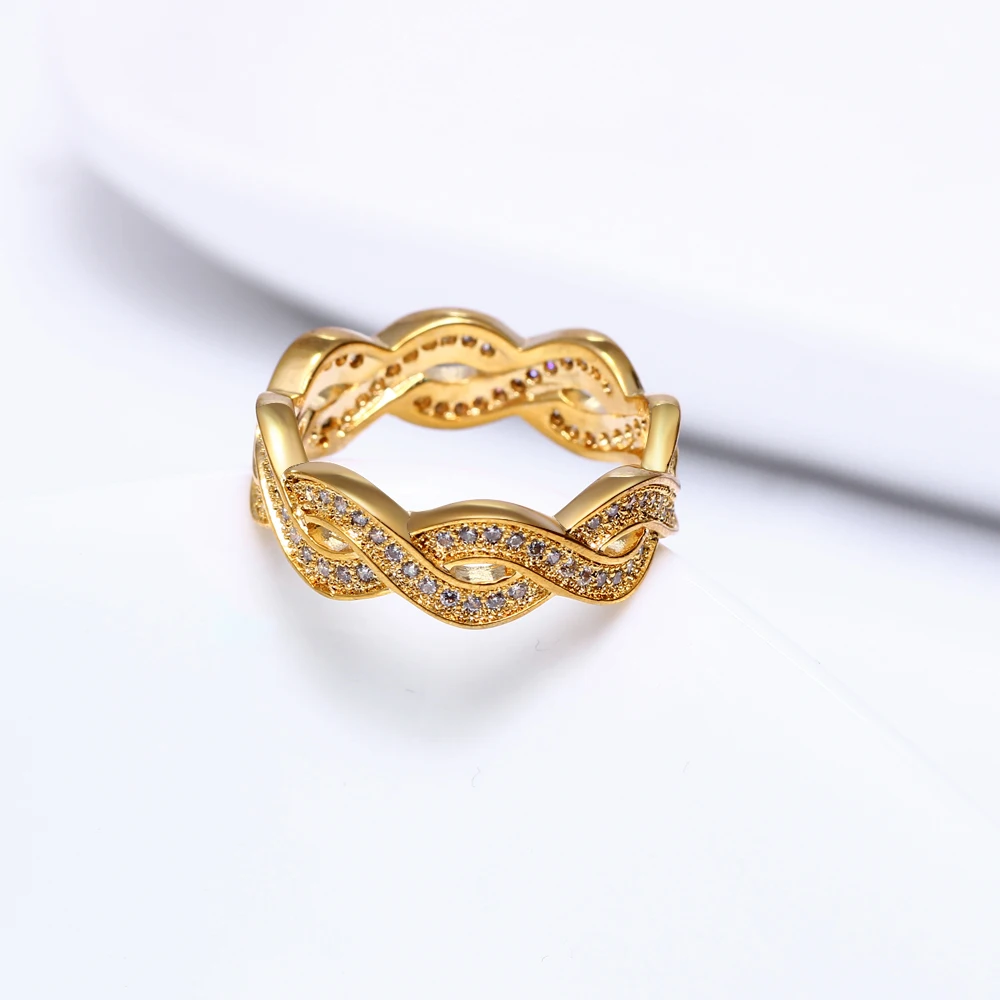 

Crystal Ring for Women – Micro Pave Setting, Elegant Minimalist Fashion Jewelry