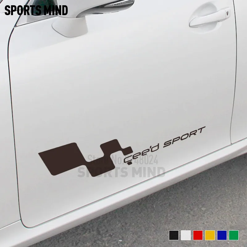 

1 пара SPORTS MIND автомобильные наклейки наклейки автомобильный Стайлинг для Kia CEED 2007-2017 GT LINE внешние аксессуары