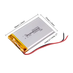 3.7V 1300mAH 503759 polimerowy akumulator litowo-jonowy/litowo-jonowy do GPS,mp3,mp4,mp5,dvd,bluetooth, zabawkowy model mobilny bluetooth